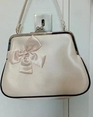 Borsetta a mano AVON Vintage - Crema e Nero -Nuova