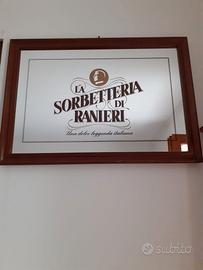 Specchio pubblicitario Sorbetteria di Ranieri