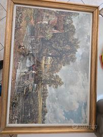 Quadro da salotto in legno usato