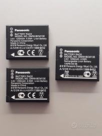 3 Batterie Panasonic DMW-BCM13E fotocamere Lumix