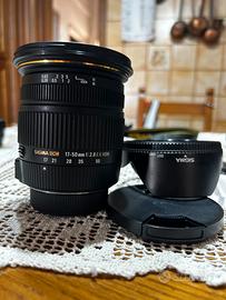 Obbiettivo sigma dx 17/50 f 2.8 hsm ex os