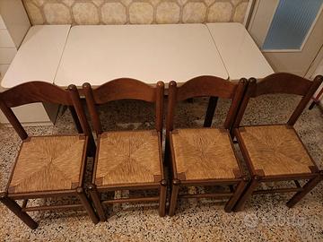 tavolo allungabile  + 4 sedie
