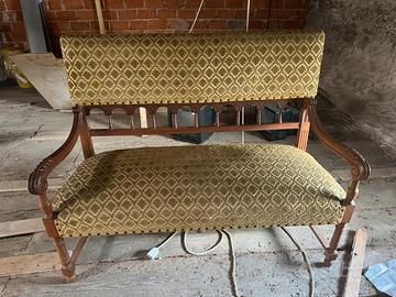 Divanetto Vintage stile Luigi XVI Umbertino 1900