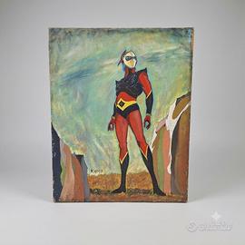 Dipinto Originale Actarus UFO Robot Goldrake "70