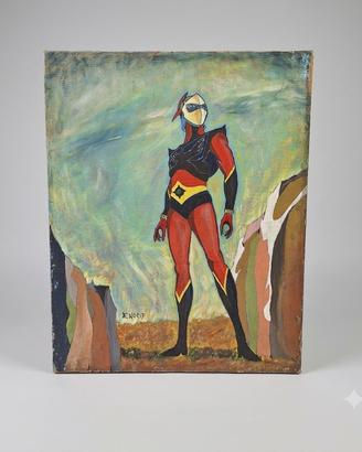 Dipinto Originale Actarus UFO Robot Goldrake "70