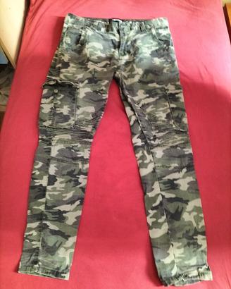 Jeans cargo style militare 