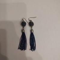 Orecchini pendenti blu