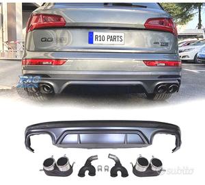 DIFFUSORE AUDI Q5 S LINE 18-20 LOOK SQ5 + TERMINAL
