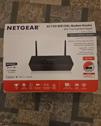 Netgear AC750 Wifi DSL Modem Router