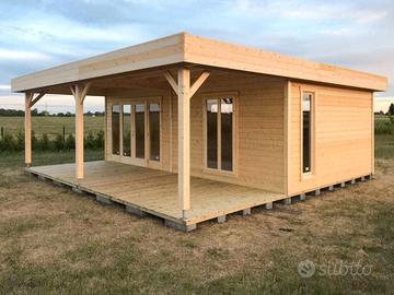 CASETTA DI LEGNO BRAVA 700x650x246h SPESSORE 44 mm