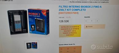 Filtro interno Bio Box 2 completo di materiale fil