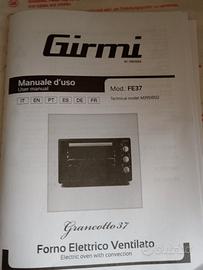 Fornetto elettrico ventilato Girmi.
