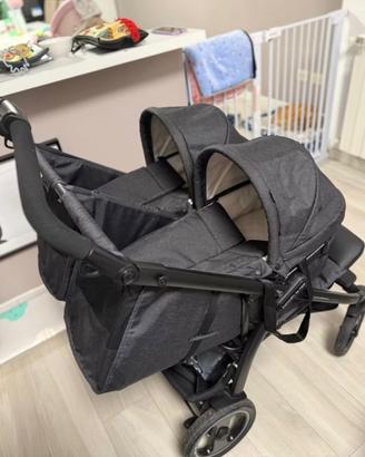 Passeggino gemellare PegPerego+navicelle+ovetti
