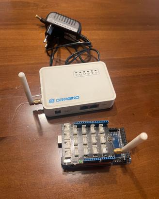 Gateway Lorawan + arduino + 2 Shield dedicate
