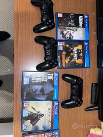 Ps4 con 3 controller aggiuntivi + 5 giochi