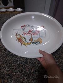 vassoio ceramica pesce 