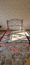  ( Struttura)Letto matrimoniale ferro  battuto 