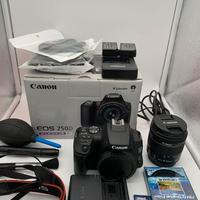 Canon 250D + 18-55 IS STM + Accessori + extra