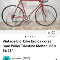 Bici da corsa anni 50