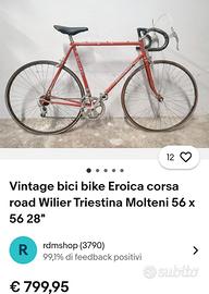 Bici da corsa anni 50