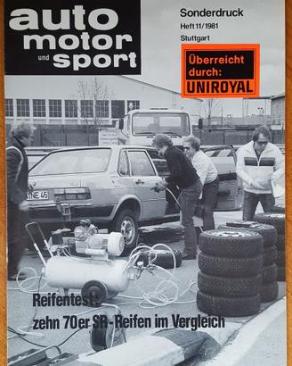 268 - DEPLIANT AUTO MOTOR UND SPORT STUTTGART 1981