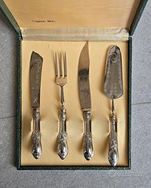 Set posate di servizio placcato argento