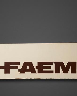 Rara Insegna Vintage FAEMA 110cm 