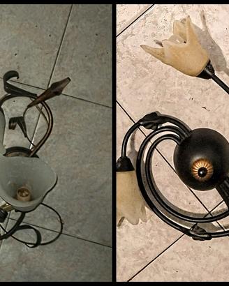 Coppia applique e lampada Floreali