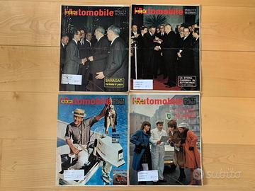 4 riviste vintage settimanale L'AUTOMOBILE 1967