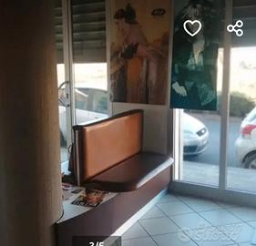 divanetto doppio per arredamento sala parrucchiera