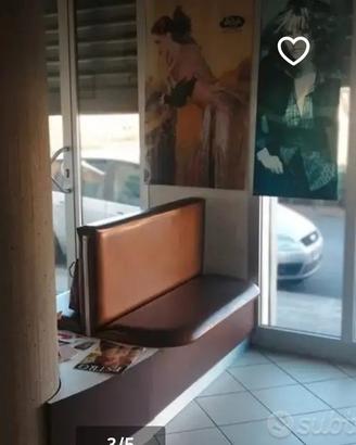 divanetto doppio per arredamento sala parrucchiera
