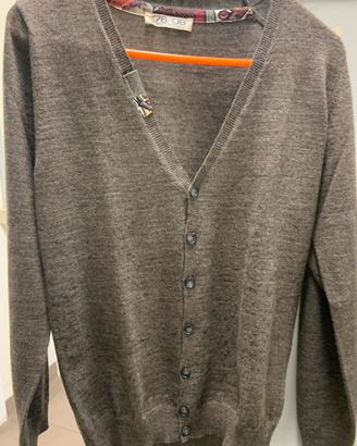 Cardigan uomo misto lana