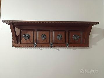 Attaccapanni  in mogano