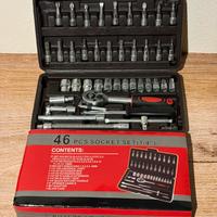 Set chiave a cricchetto 46 pz