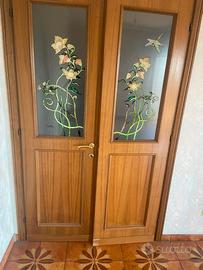 5 Porte Massello: 2 Vetri Liberty + 3 Bugnate