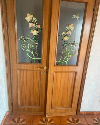 5 Porte Massello: 2 Vetri Liberty + 3 Bugnate