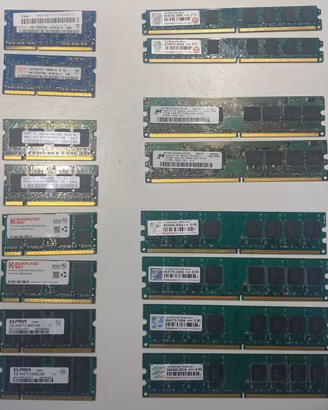 Banchi Ram ddr2 e ddr3 per desktop e portatile