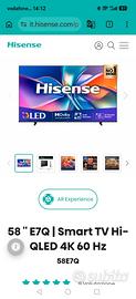 TV Hisense Qled 58 pollici,