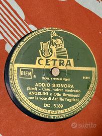 CETRA e COLUMBIA Dischi 78  giri anni 50