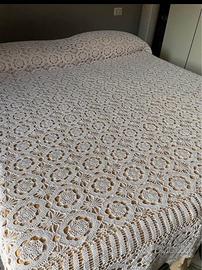 Coperta cotone lavorata a mano uncinetto