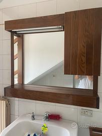Mobiletto con specchio bagno