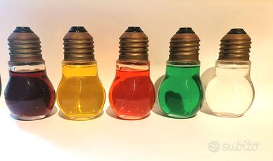 5 mignon vintage liquori lampadina