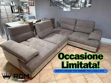 DIVANO ANGOLARE ANTIMACCHIA SPOSTA SCHIENALI