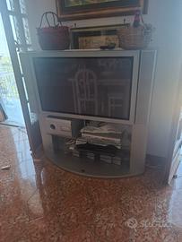 mobile tv lettore vhs dvd dvx 