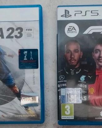 N°2 Giochi PlayStation 5 "Fifa 23" e "F1 23" Ps5
