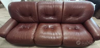 Divano pelle 3 posti