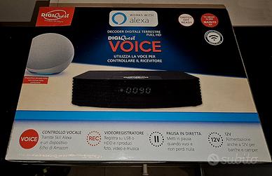 Decoder Dvb-t2  Digiquest Voice con Alexa