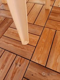 Piastrelle da esterno - legno di pino Thermo Wood