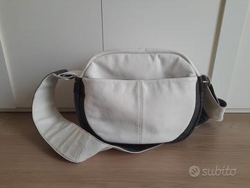 Borsa in pelle per cambio Bugaboo - ideale x pc