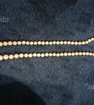 Collana corallo Misu naturale, pietre graduali